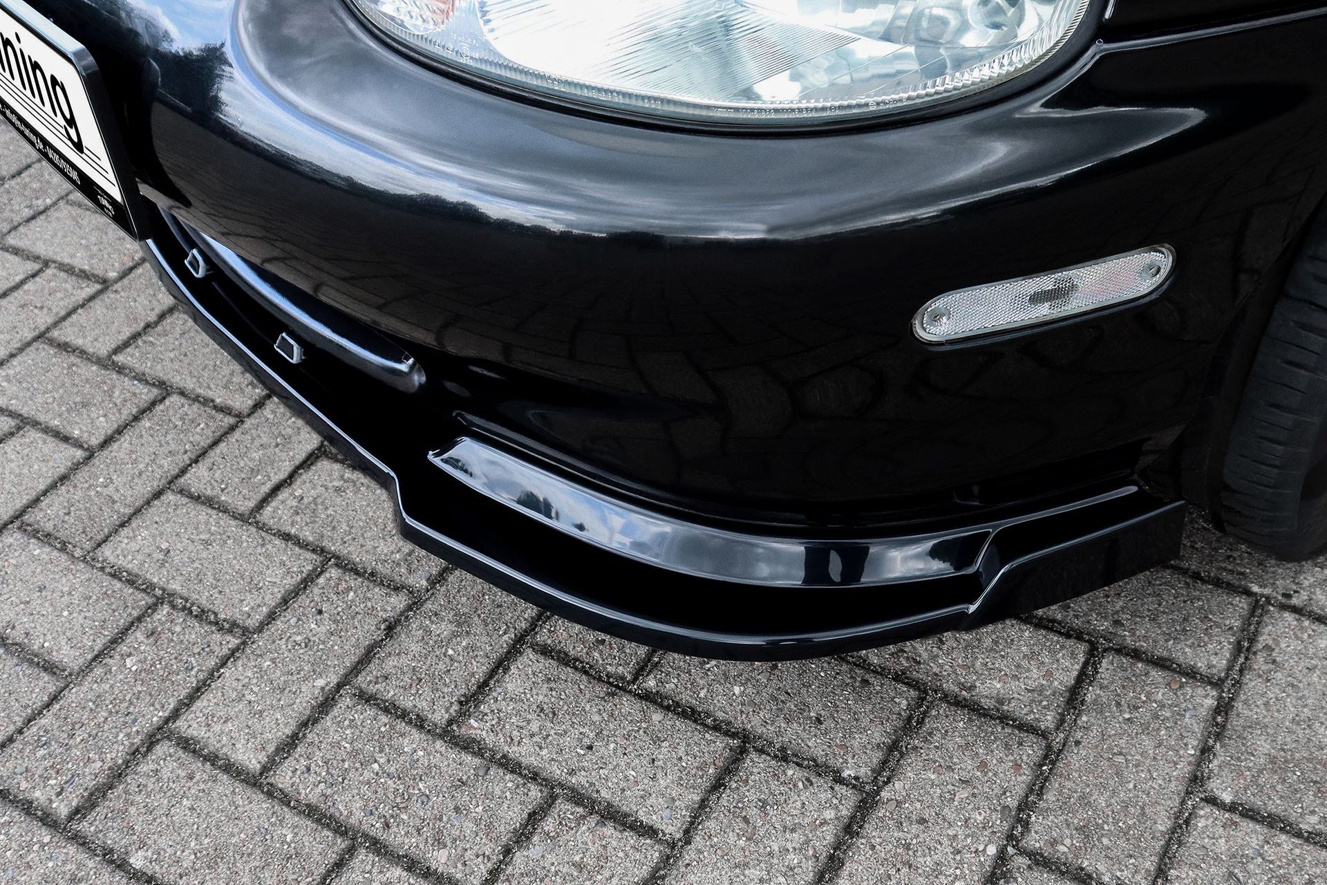 Cuplippe Frontspoilerlippe mit Wing aus ABS für Mazda MX5 NB