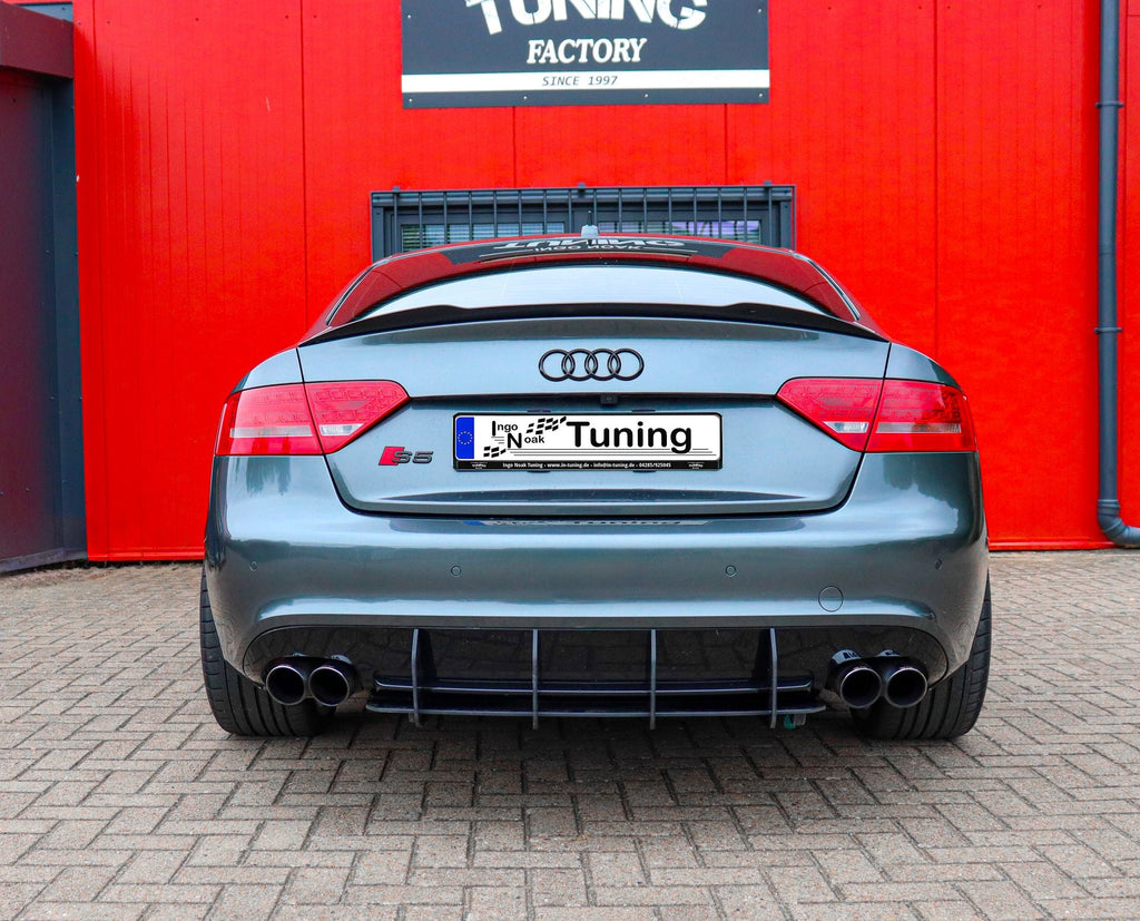 Gefräßter Heckansatz aus ABS mit Finnen für Audi S5 B8