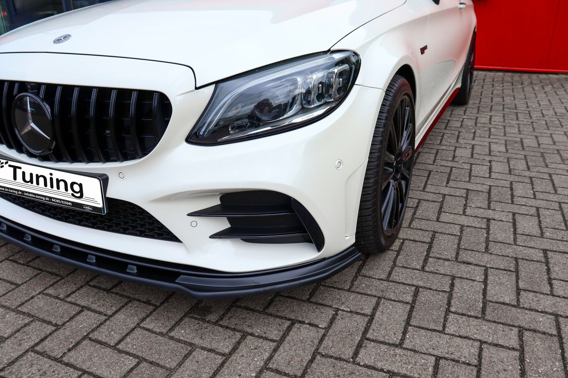 Cuplippe Frontspoilerlippe aus ABS für Mercedes Benz C43 AMG Facelift