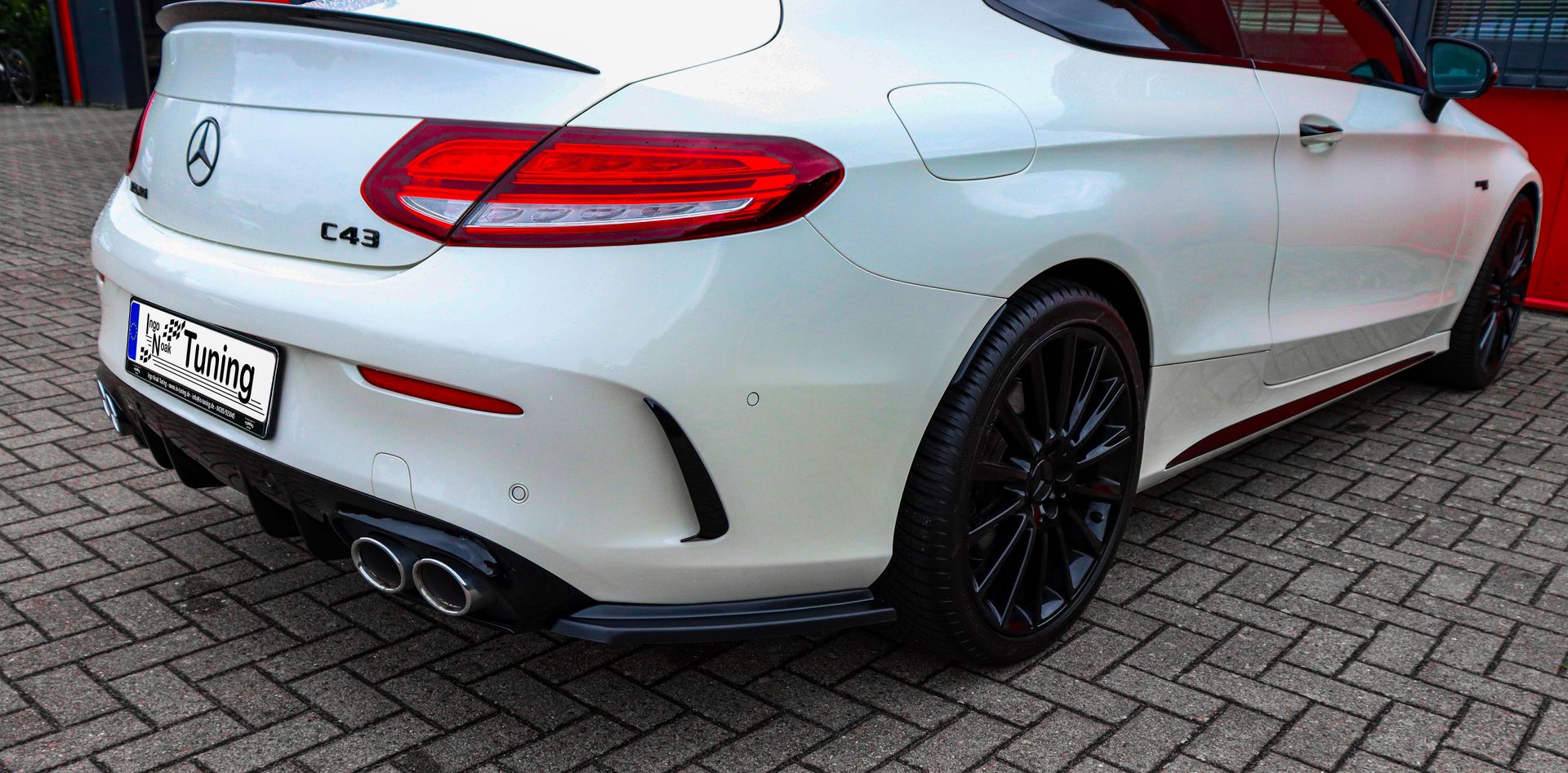 Heckansatz Seitenteile aus ABS für Mercedes Benz C43 AMG Facelift