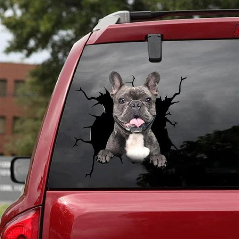 Hunde Motiv Elektrostatischer Fensteraufkleber Auto – Verschiedene Welpen Designs