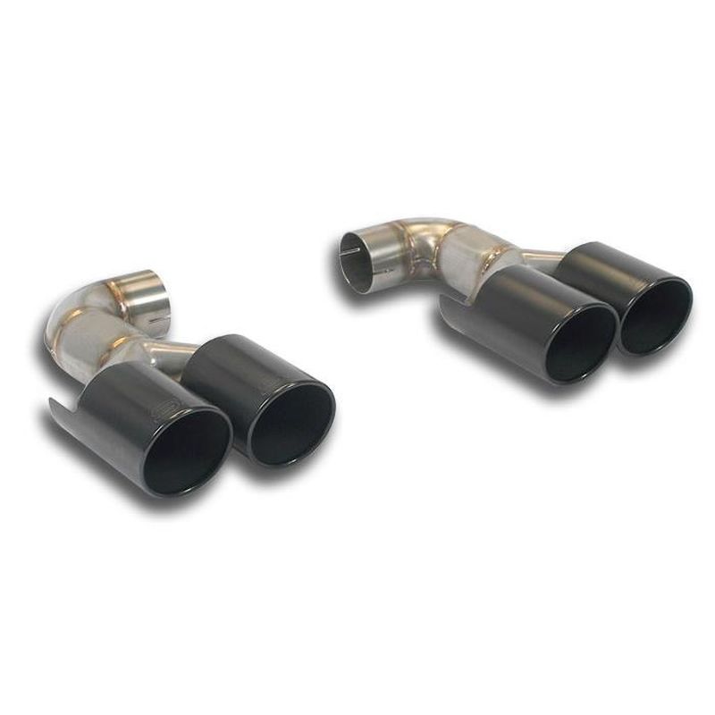 Supersprint Endrohrsatz Rechts OO90 + Links OO90 -Black- für BMW M X BMW E71 X6 M (2010–2014)