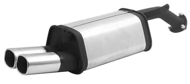 Remus Sportschalldämpfer mit 2 Endrohren 92x78 mm für Mitsubishi Carisma 1,9l D 75kW | EG-Gutachten/ABE