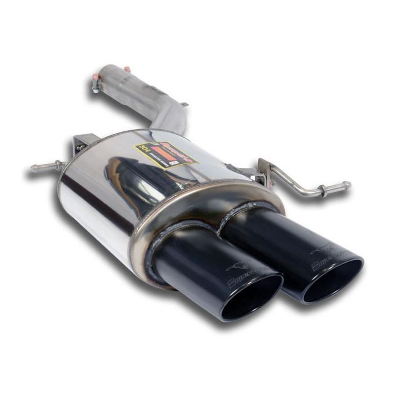 Supersprint Endschalldämpfer Links 100x75 BLACK für BMW 5er BMW F10 / F11 (2010–2012) | ABE - eintragungsfrei