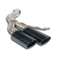 Supersprint Hinteres Rohr Links 100x75 BLACK für AUDI A7 SPORTBACK 2010 - 2014 (2010–2014)