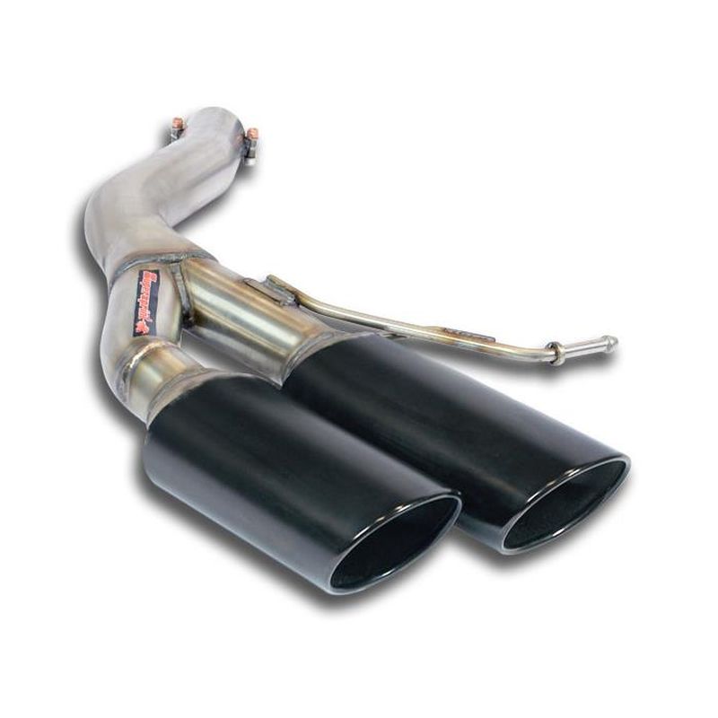 Supersprint Hinteres Rohr Links 100x75 BLACK für AUDI A7 SPORTBACK 2010 - 2014 (2010–2014)