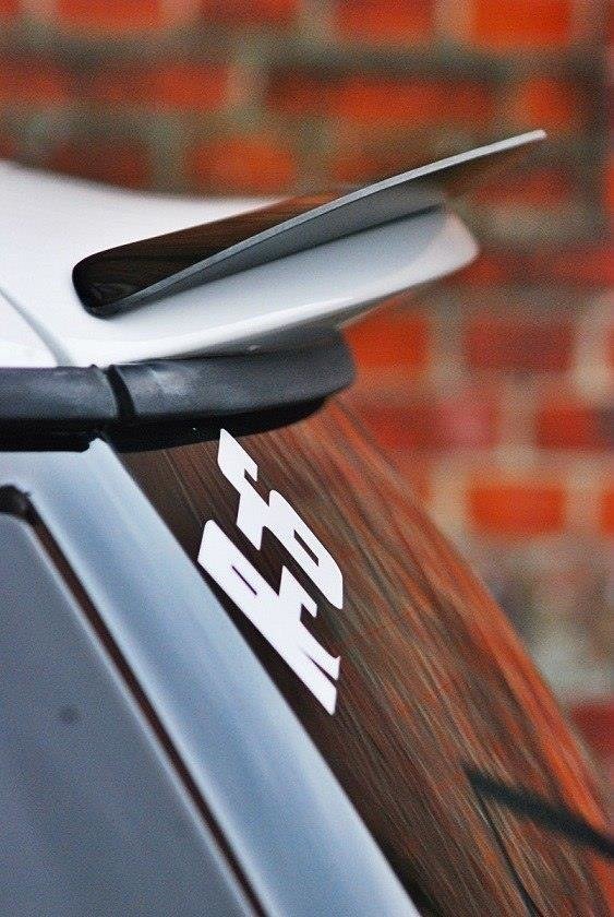 Maxton Design Spoiler CAP V.1 passend für MINI COOPER R56 schwarz Hochglanz
