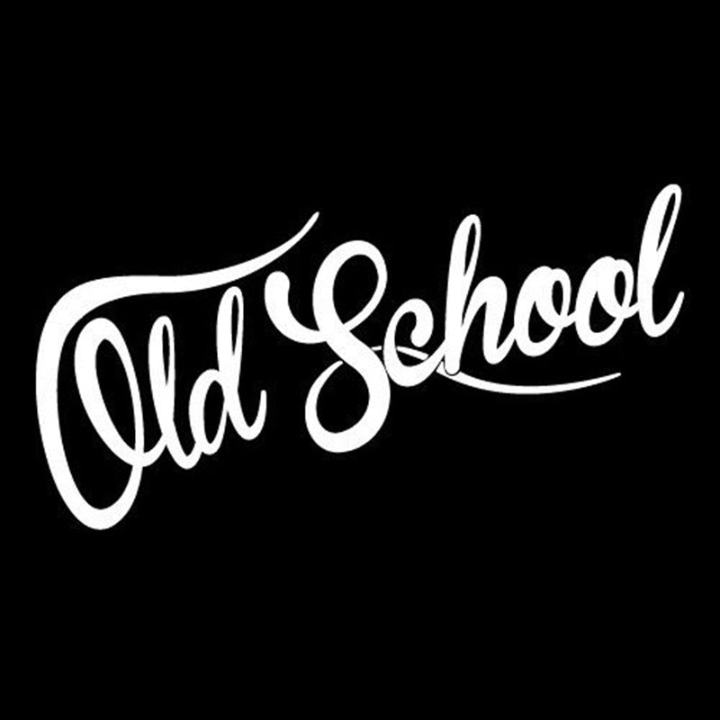 OLD SCHOOL Aufkleber reflektierend – Autoaufkleber wasserfest 19x7cm