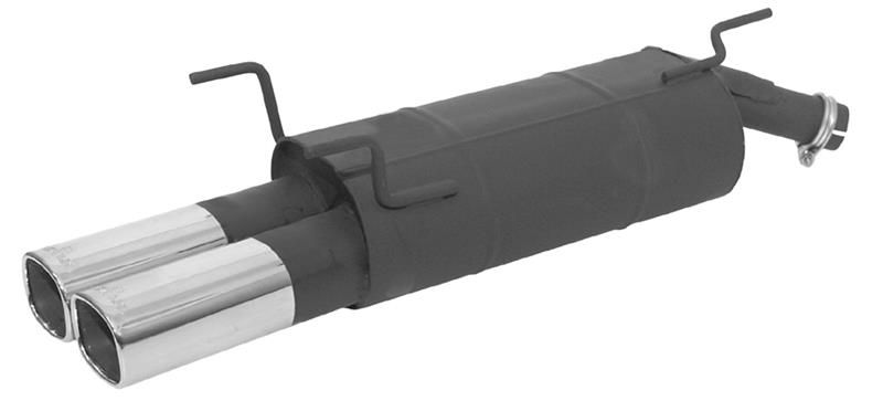 Remus Sportschalldämpfer mit 2 Endrohren 92x78 mm für Opel Astra F 2,0l 100kW | EG-Gutachten/ABE