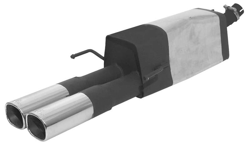 Remus Sportschalldämpfer mit 2 Endrohren 92x78 mm für Opel Astra G | EG-Gutachten/ABE