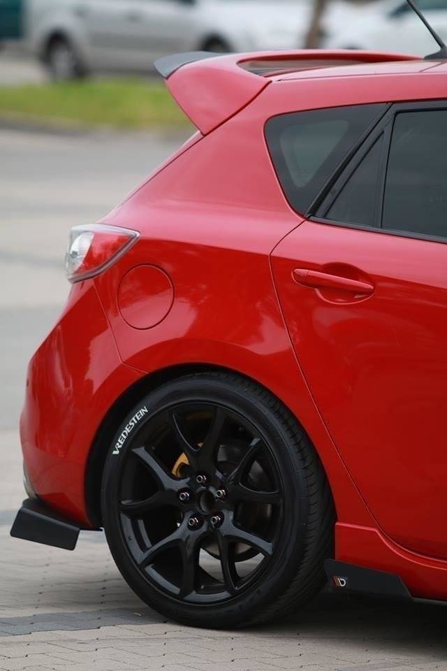 Maxton Design Heck Ansatz Flaps Diffusor passend für MAZDA 3 MK2 MPS
