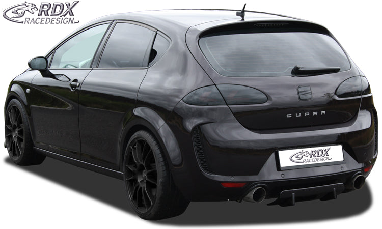 RDX Heckdiffusor U-Diff für SEAT Leon 1P (vor und nach Facelift auch FR & Cupra & Aero-Kit) Diffusor Heck Ansatz