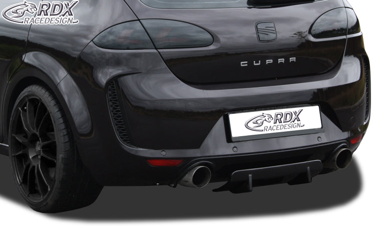 RDX Heckdiffusor U-Diff für SEAT Leon 1P (vor und nach Facelift auch FR & Cupra & Aero-Kit) Diffusor Heck Ansatz