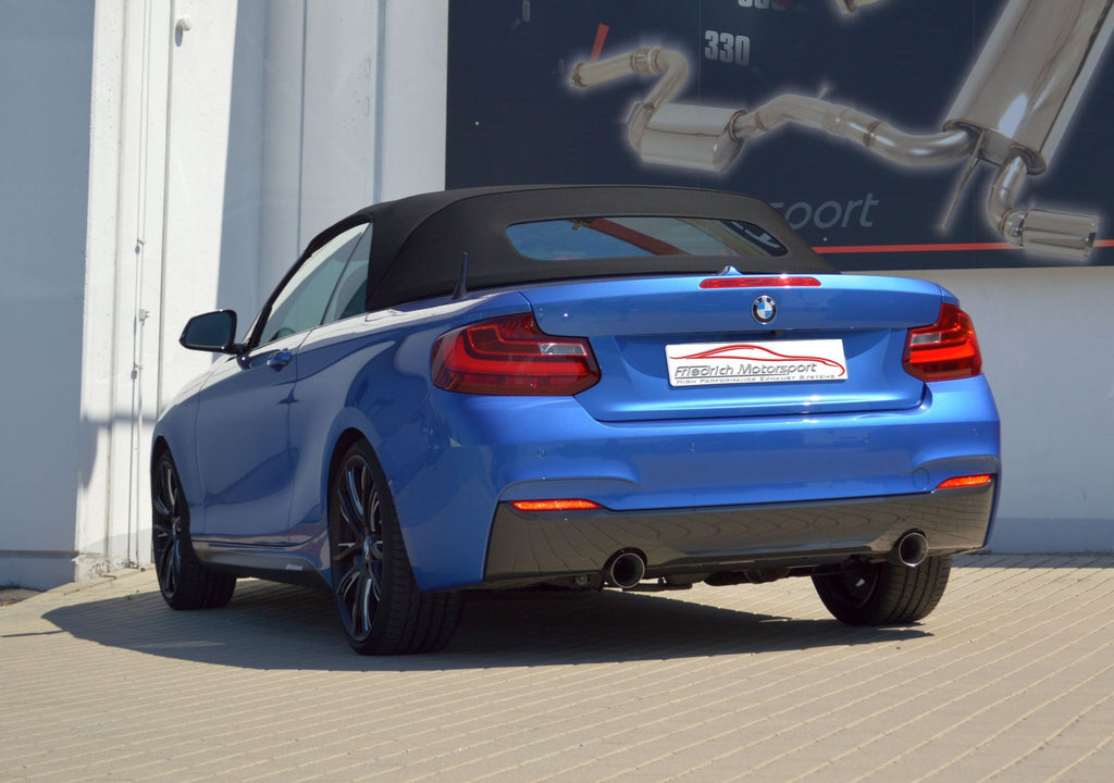 Friedrich Motorsport 90mm Duplex-Sportendschalldämpfer für BMW 2er F22 / F23 (Bj. 11/2013-06/2016)