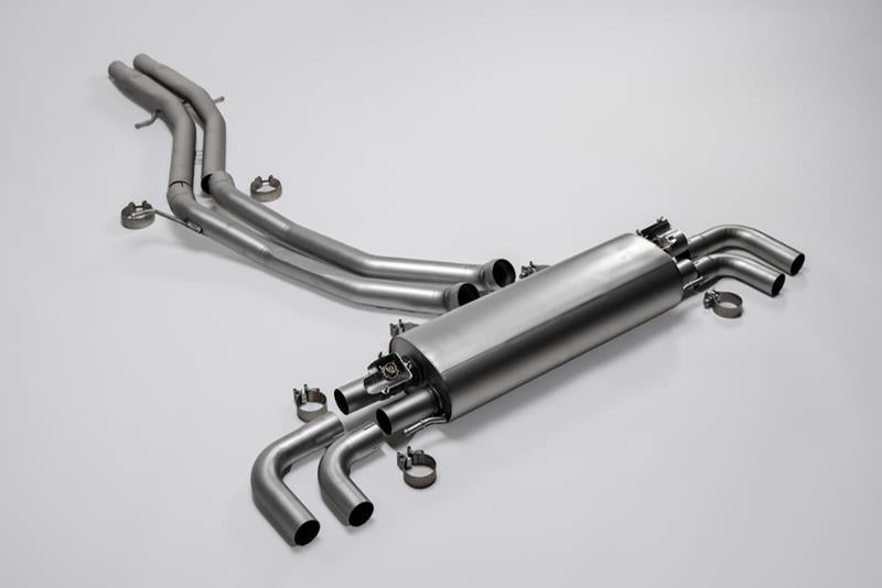 Remus Absorptions-Sportschalldämpfer mittig für links/rechts Anlage für Porsche Cayenne Typ 9YA (536)