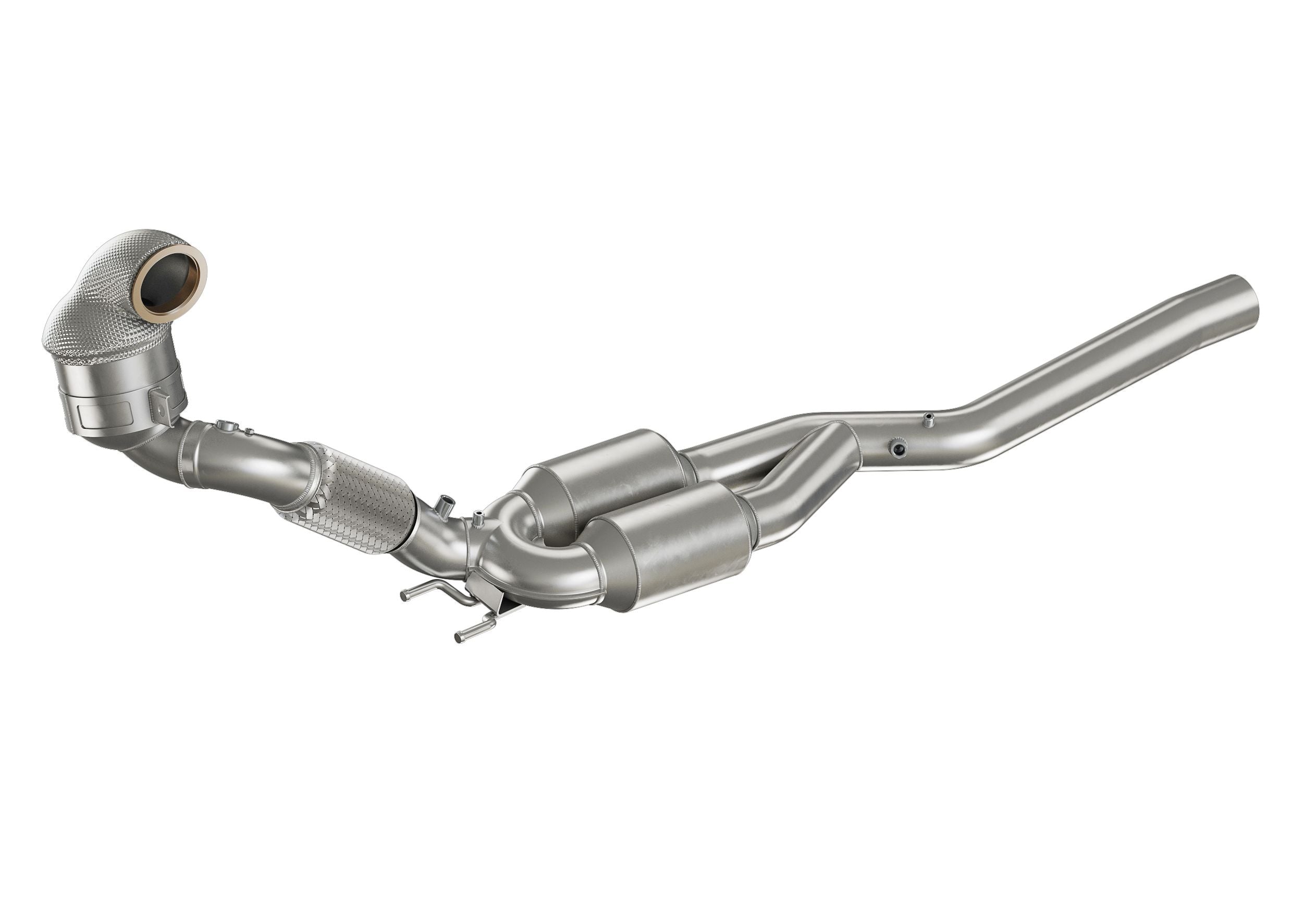 Friedrich Motorsport 89>>>76mm Downpipe mit 200 Zellen HJS Sport-Kat. für & OPF (Bj. 01/2019-07/2020)