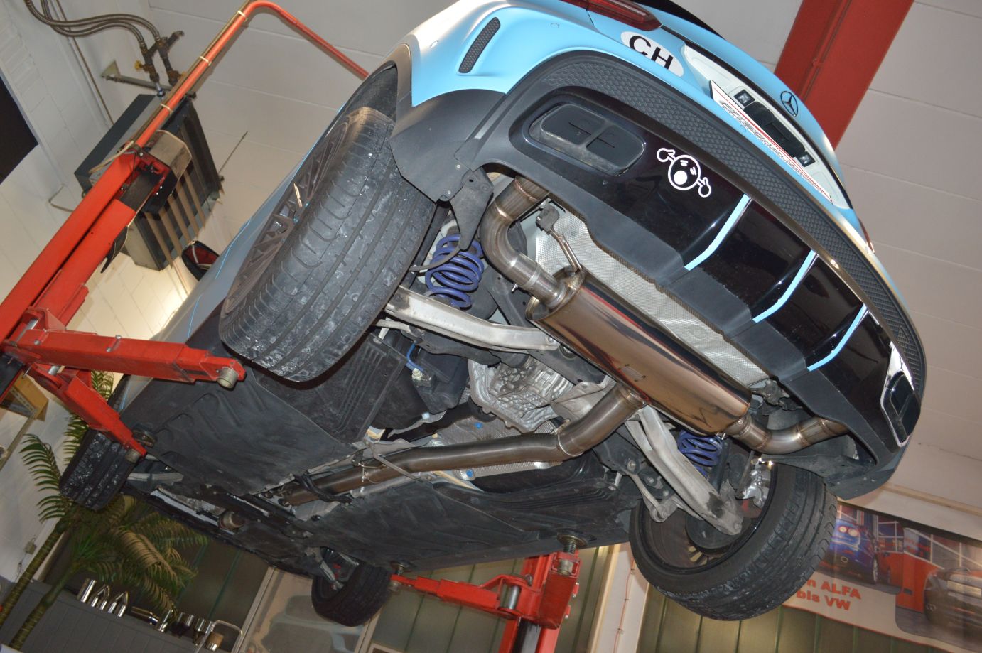 Friedrich Motorsport 90mm Duplex-Anlage für Mercedes X156 GLA-Klasse (Bj. 07/2014-09/2018)
