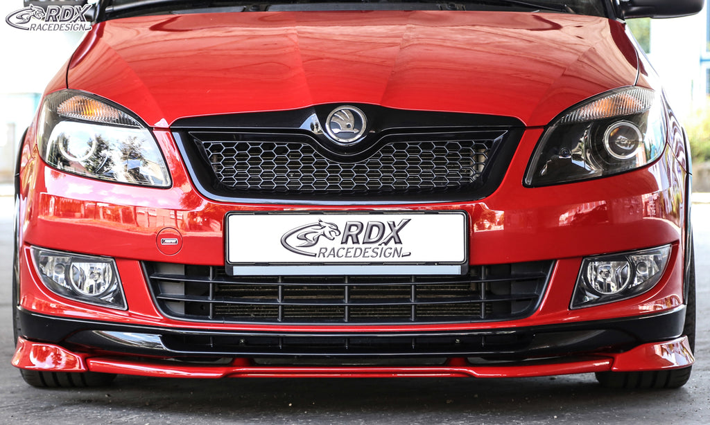 RDX Frontspoilerlippe VARIO-X für SKODA Fabia 2 Typ 5J 2010+ Monte Carlo Frontlippe Front Ansatz Vorne Spoilerlippe