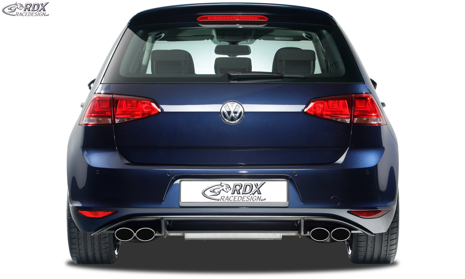 RDX Heckansatz für VW Golf 7 "R-Look" Heckeinsatz Heckblende Diffusor