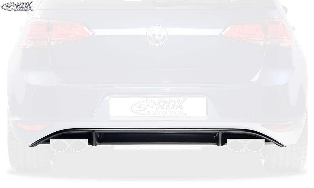 RDX Heckansatz für VW Golf 7 "R-Look" Heckeinsatz Heckblende Diffusor