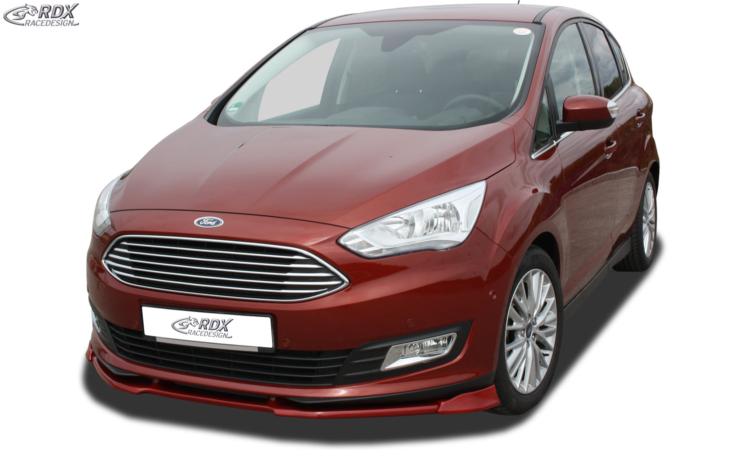 RDX Frontspoilerlippe VARIO-X für FORD C-MAX Typ DXA Facelift 2015+ / Grand C-MAX Typ DXA Facelift 2015+ Frontlippe Front Ansatz Vorne Spoilerlippe
