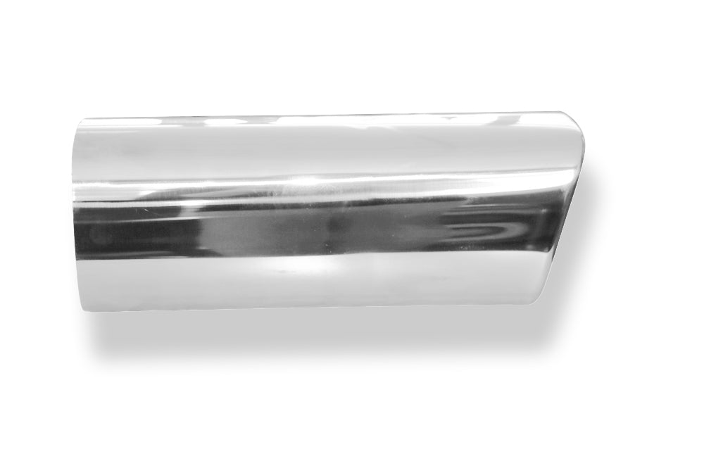 FoxAnschweißendrohr Typ 70 110x110 mm / Länge: 300 mm  - rechteckig abgerundet / eingerollt / 15°abgeschrägt / ohne Absorber