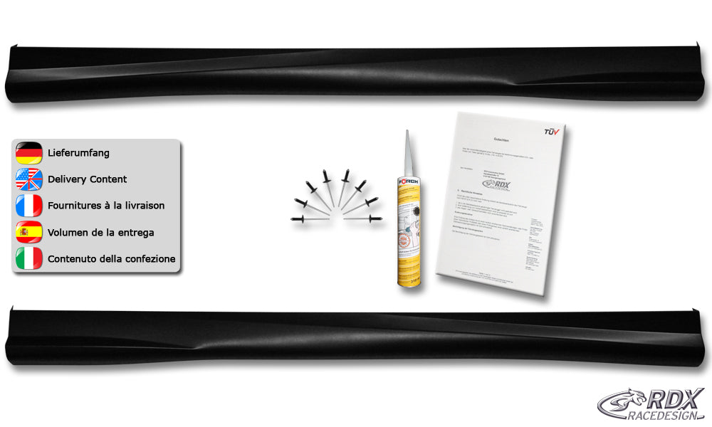 RDX Seitenschweller für MAZDA 2 (DY) 2003-2007 "Turbo"