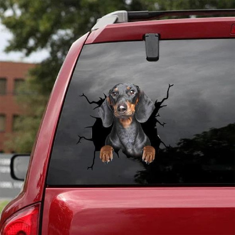 Hunde Motiv Elektrostatischer Fensteraufkleber Auto – Verschiedene Welpen Designs