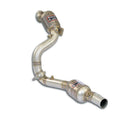Supersprint Downpipe Links + doppelt Sport MetallkatalysatorMit Anschluss für Druck Sensoren für Mercedes AMG MERCEDES C190 AMG GT Coupè (2015–2021)