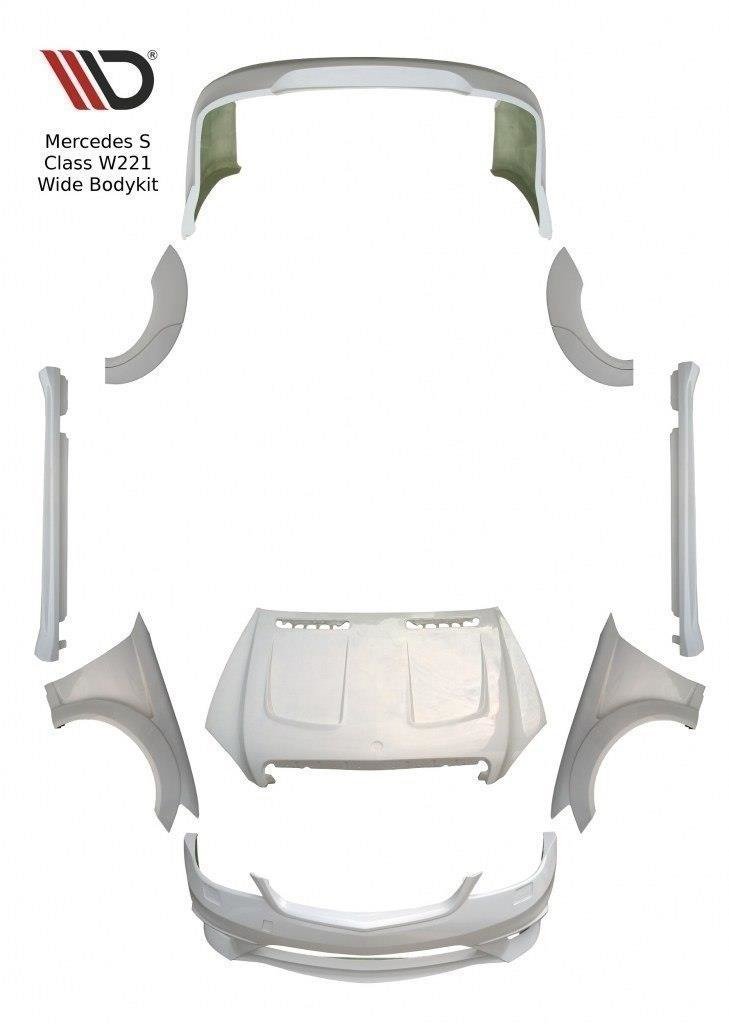 Maxton Design Karosserie Kit Mercedes S Long W221 für Mercedes