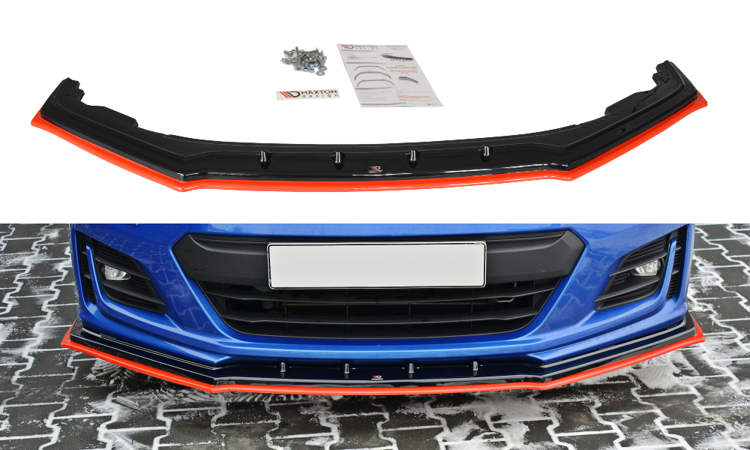 Maxton Design Street+ Spoilerlippe Front Ansatz V.4 passend für Subaru BRZ Mk1 Facelift
