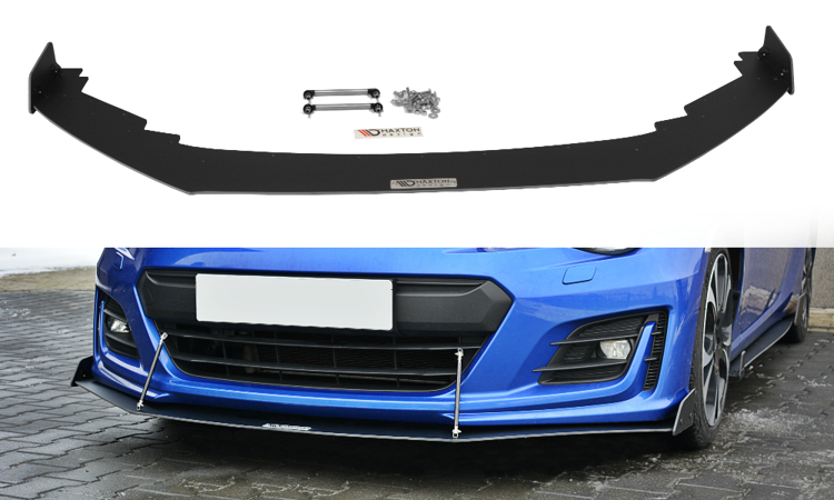 Maxton Design Racing Street+ Spoilerlippe Front Ansatz V.3 passend für Subaru BRZ Mk1 Facelift