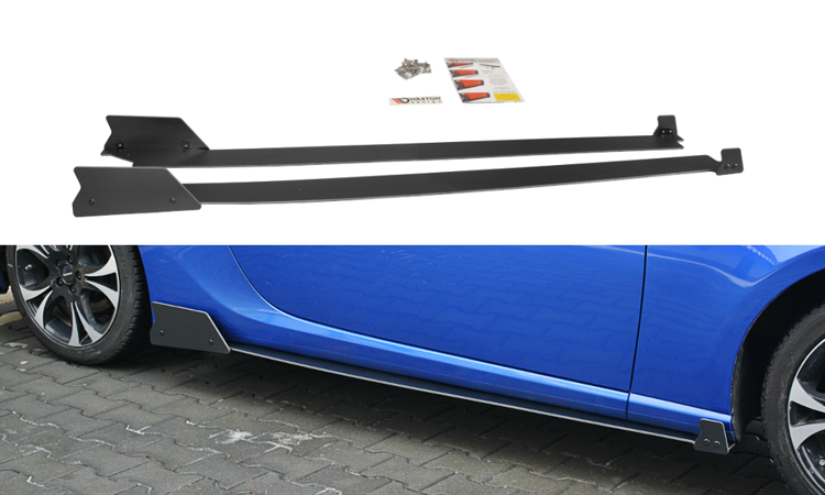 Maxton Design Racing Street+ Seitenschweller Leisten passend für Subaru BRZ Mk1 / Mk1 Facelift