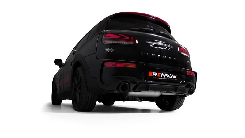 Remus RACING Sportschalldämpfer mittig mit integrierter Klappe  für links/rechts Anlage (OHNE Endrohre!), OHNE EG Genehmigung; für Mini John Cooper Wo