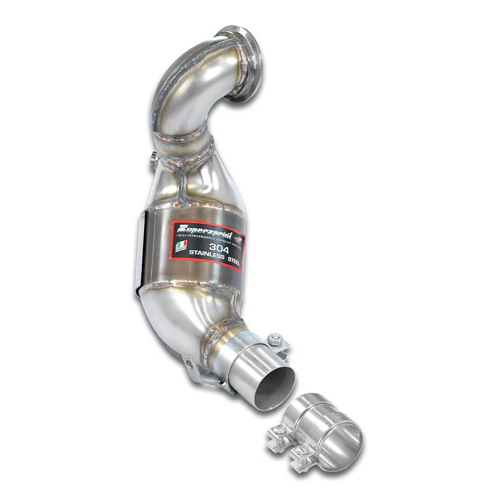 Supersprint Downpipe mit Sport Metallkatalysator für Alfa Romeo 4C (2013)
