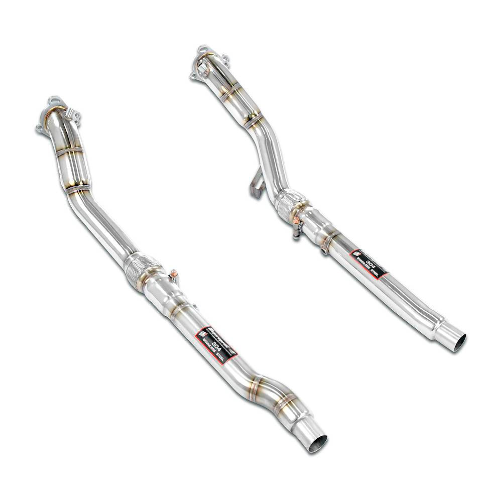 Supersprint Downpipe Rechts + Links(Für Katalysator Ersatz) für AUDI A6 C5 Typ 4B Allroad '99 - '05 (2001–2005)