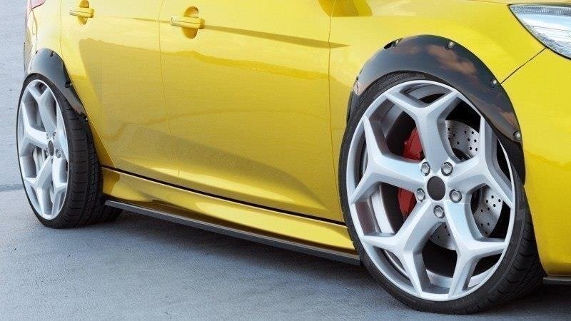 Maxton Design Kotflügelverlängerung Ford Focus ST Mk3 schwarz Hochglanz für Ford Focus ST