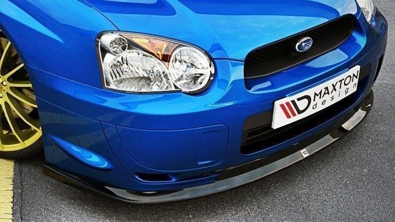 Maxton Design Street+ Spoilerlippe Front Ansatz passend für Subaru Impreza WRX STI (BLOBEYE) schwarz Hochglanz