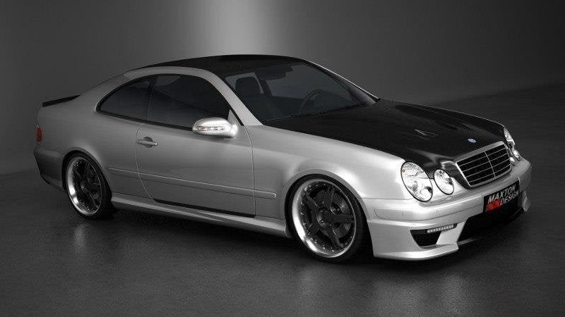 Maxton Design Seitenschweller MERCEDES CLK W208 für Mercedes-Benz CLK W208