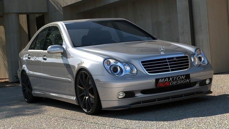 Maxton Design Street+ Spoilerlippe Front Ansatz passend für (FÜR STANDARDVERSION) 2000-2003 schwarz Hochglanz