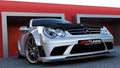 Maxton Design Street+ Spoilerlippe Front Ansatz passend für MERCEDES CLK W209 (FÜR ME-CLK-209-BLACK-F1 STOßSTANGE) schwarz Hochglanz