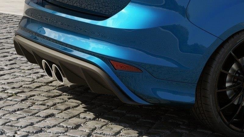 Maxton Design Diffusor Heck Ansatz passend für Ford Focus ST Mk3 (RS Look) schwarz Hochglanz