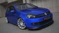 Maxton Design Street+ Spoilerlippe Front Ansatz passend für VW GOLF 6 schwarz Hochglanz