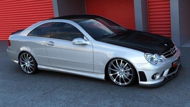 Maxton Design Seitenschweller MERCEDES CLK W209 für Mercedes