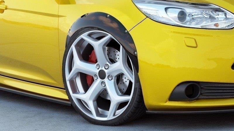 Maxton Design Kotflügelverlängerung Ford Focus ST Mk3 schwarz Hochglanz für Ford Focus ST