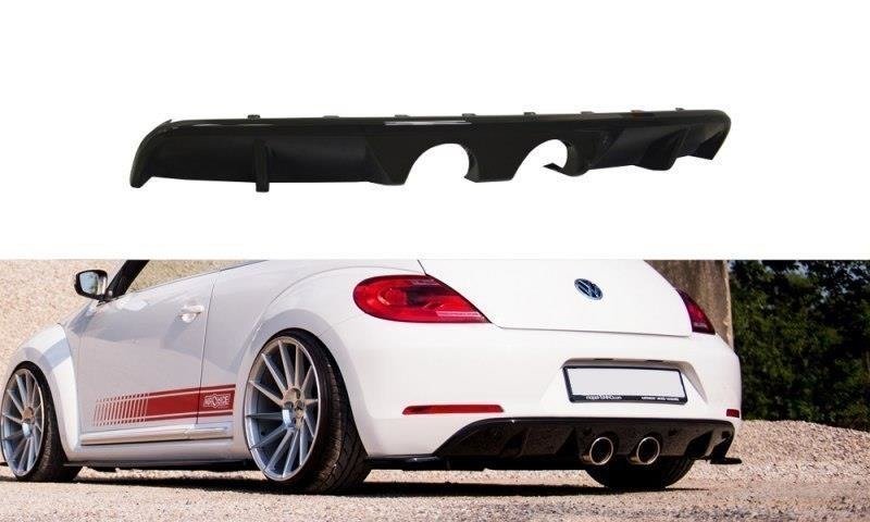 Maxton Design Diffusor Heck Ansatz passend für VW BEETLE schwarz Hochglanz
