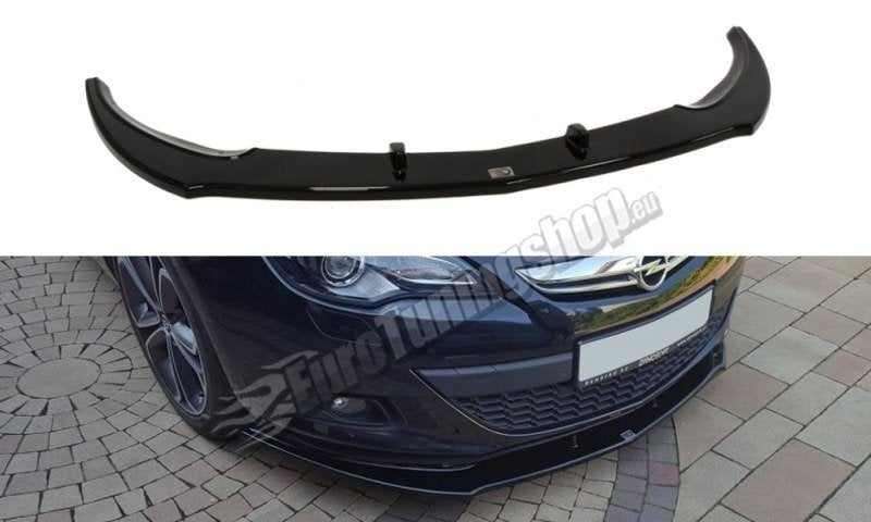 Maxton Design Street+ Spoilerlippe Front Ansatz passend für OPEL ASTRA GTC schwarz Hochglanz