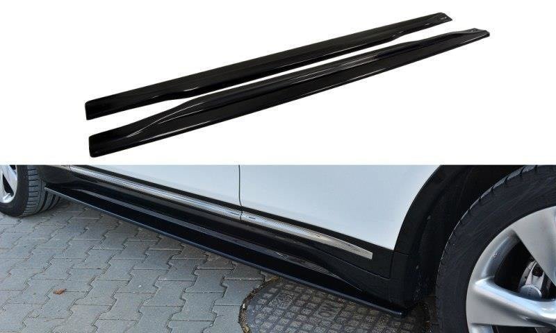 Maxton Design Street+ Seitenschweller Leisten passend für Infiniti QX70 schwarz Hochglanz