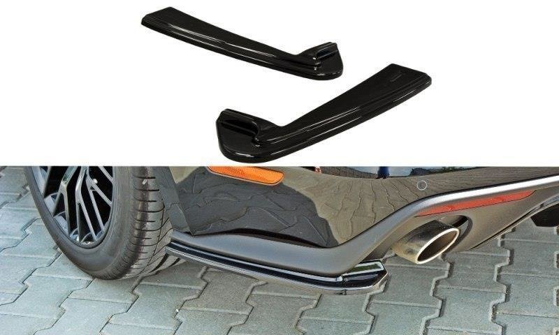Maxton Design Heck Ansatz Flaps Diffusor passend für Ford Mustang GT Mk6 schwarz Hochglanz