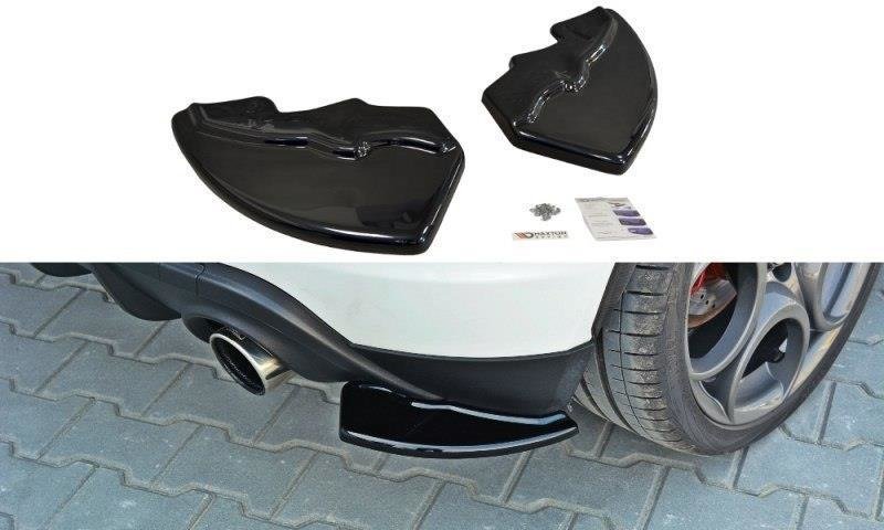 Maxton Design Heck Ansatz Flaps Diffusor passend für Alfa Romeo Giulietta Zender schwarz Hochglanz